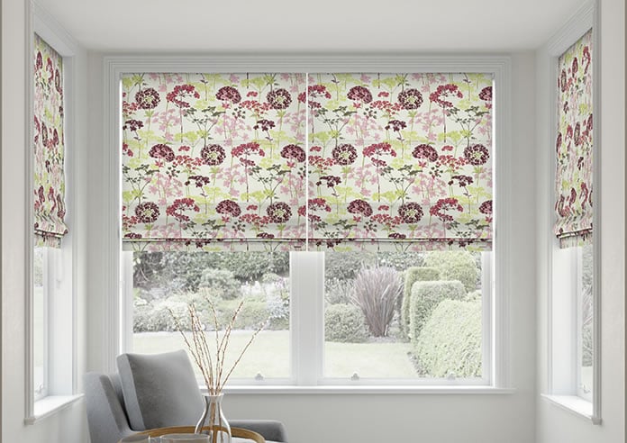 Hedgerow, Magenta - Twist&Fit Roman Blind - Image 3